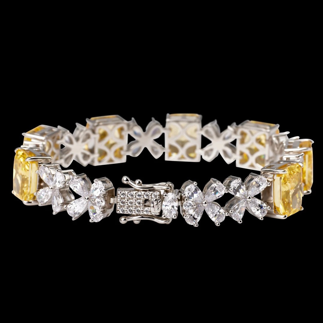 Pink Charm Diamond Bracelet